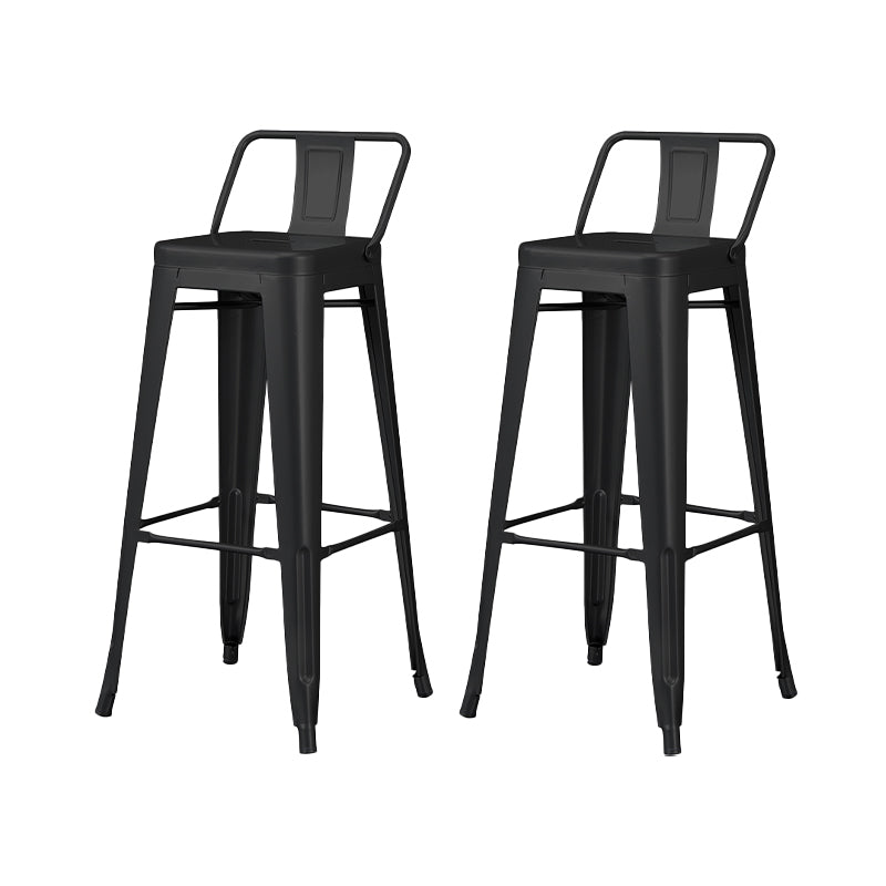 Tabouret de Bar en métal de Style industriel, tabouret de comptoir à siège carré pour Bar de cuisine