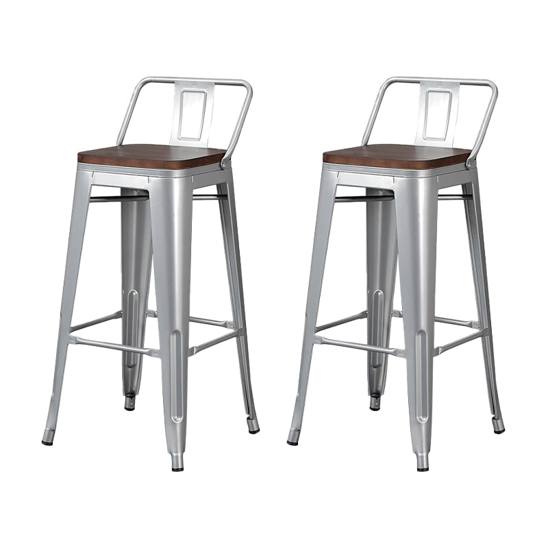 Tabouret de Bar en métal de Style industriel, tabouret de comptoir à siège carré pour Bar de cuisine