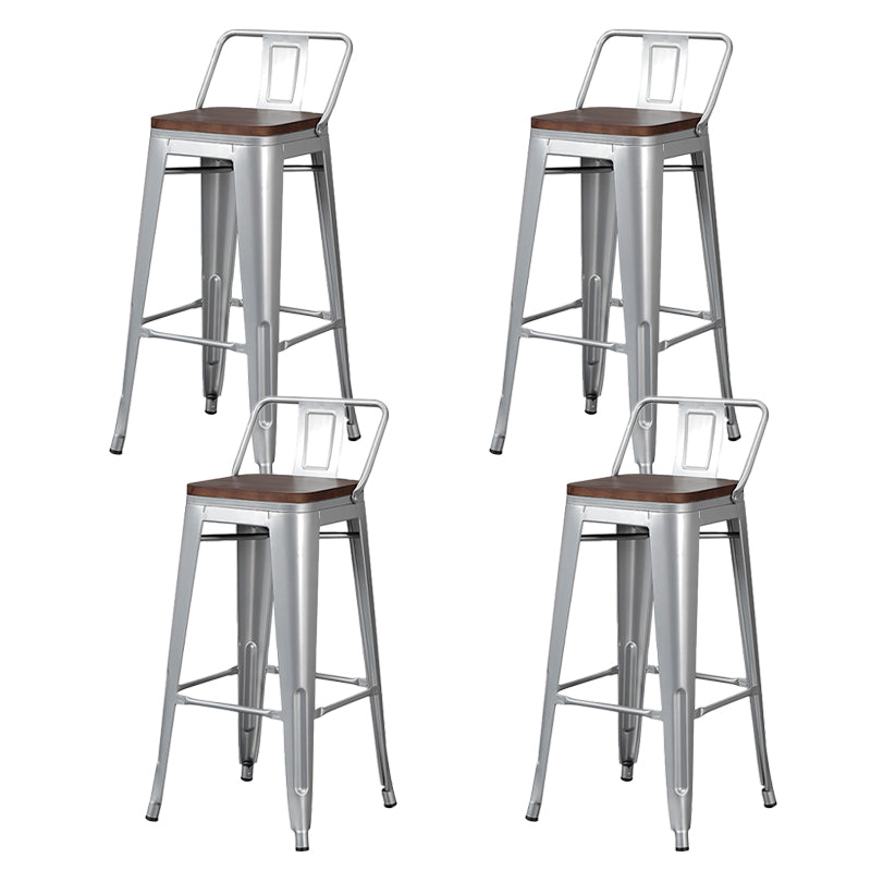 Tabouret de Bar en métal de Style industriel, tabouret de comptoir à siège carré pour Bar de cuisine