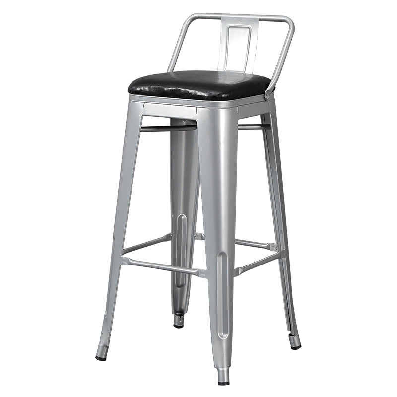 Tabouret de Bar en métal de Style industriel, tabouret de comptoir à siège carré pour Bar de cuisine