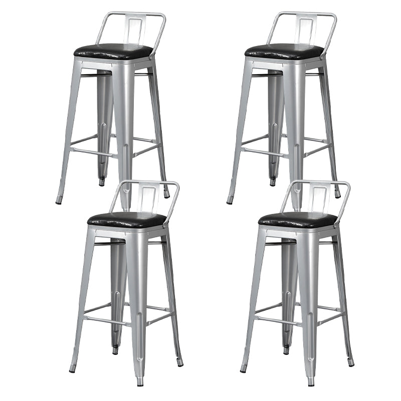 Tabouret de Bar en métal de Style industriel, tabouret de comptoir à siège carré pour Bar de cuisine