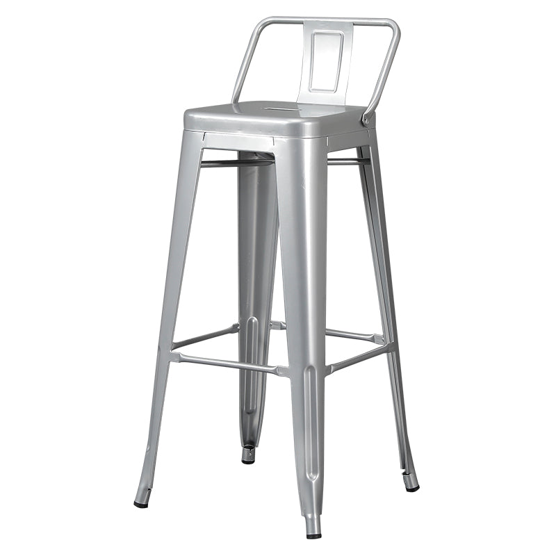 Tabouret de Bar en métal de Style industriel, tabouret de comptoir à siège carré pour Bar de cuisine