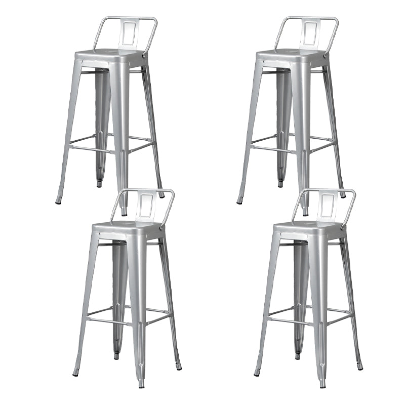 Tabouret de Bar en métal de Style industriel, tabouret de comptoir à siège carré pour Bar de cuisine