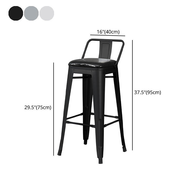 Tabouret de Bar en métal de Style industriel, tabouret de comptoir à siège carré pour Bar de cuisine