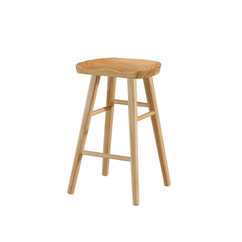 Tabouret de Bar en bois de Style industriel, siège de selle, tabouret de comptoir pour Bar de cuisine