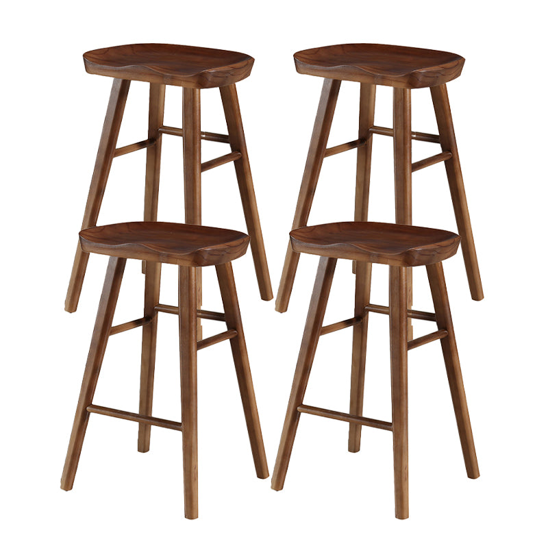 Tabouret de Bar en bois de Style industriel, siège de selle, tabouret de comptoir pour Bar de cuisine