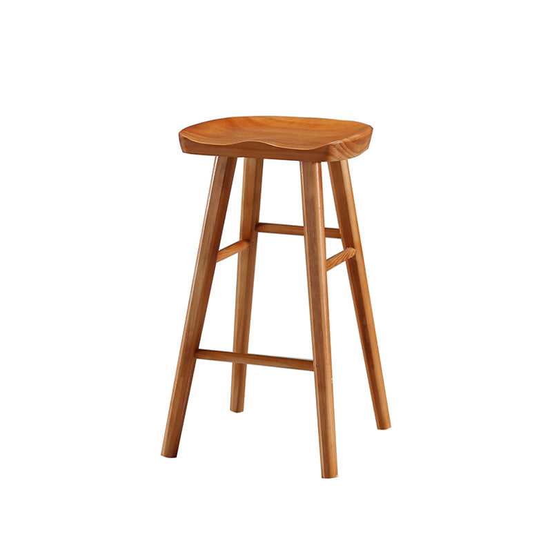 Tabouret de Bar en bois de Style industriel, siège de selle, tabouret de comptoir pour Bar de cuisine