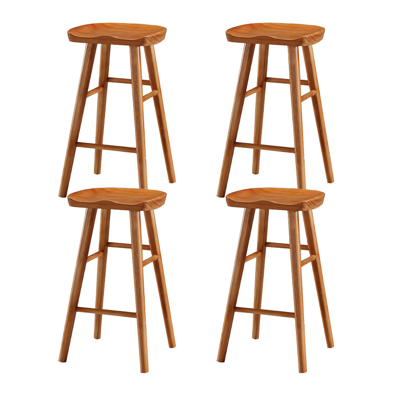 Tabouret de Bar en bois de Style industriel, siège de selle, tabouret de comptoir pour Bar de cuisine