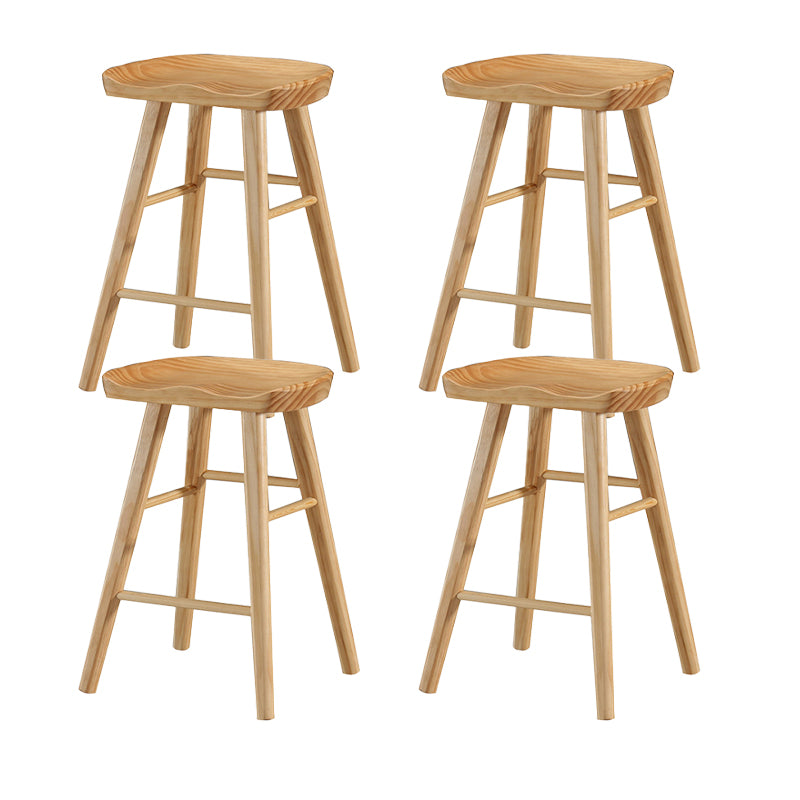 Tabouret de Bar en bois de Style industriel, siège de selle, tabouret de comptoir pour Bar de cuisine