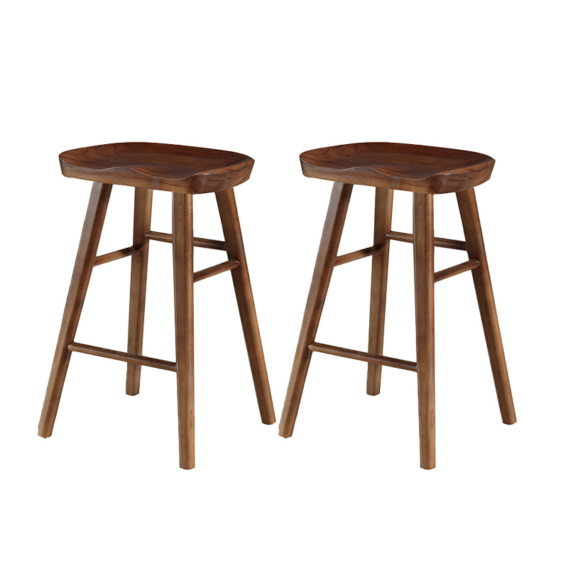 Tabouret de Bar en bois de Style industriel, siège de selle, tabouret de comptoir pour Bar de cuisine