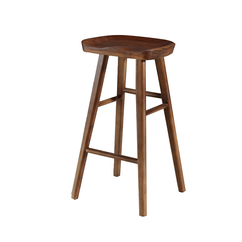 Tabouret de Bar en bois de Style industriel, siège de selle, tabouret de comptoir pour Bar de cuisine