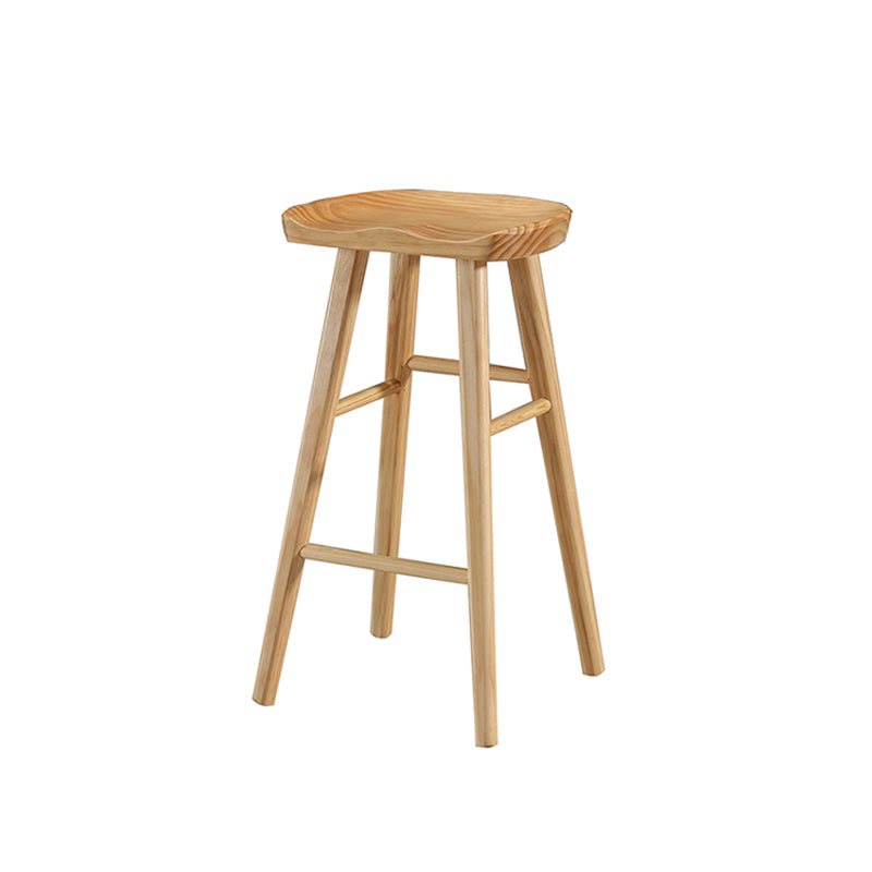 Tabouret de Bar en bois de Style industriel, siège de selle, tabouret de comptoir pour Bar de cuisine