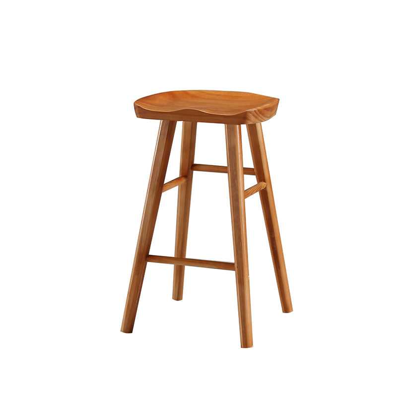 Tabouret de Bar en bois de Style industriel, siège de selle, tabouret de comptoir pour Bar de cuisine