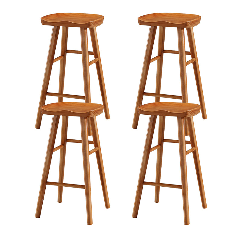 Tabouret de Bar en bois de Style industriel, siège de selle, tabouret de comptoir pour Bar de cuisine