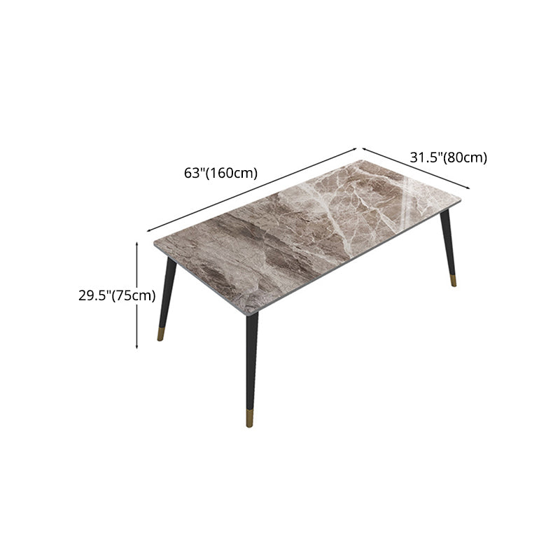 Glam Style 1/5/7 Pieces Dining Set with Stone Table Dining Furniture for Living Room