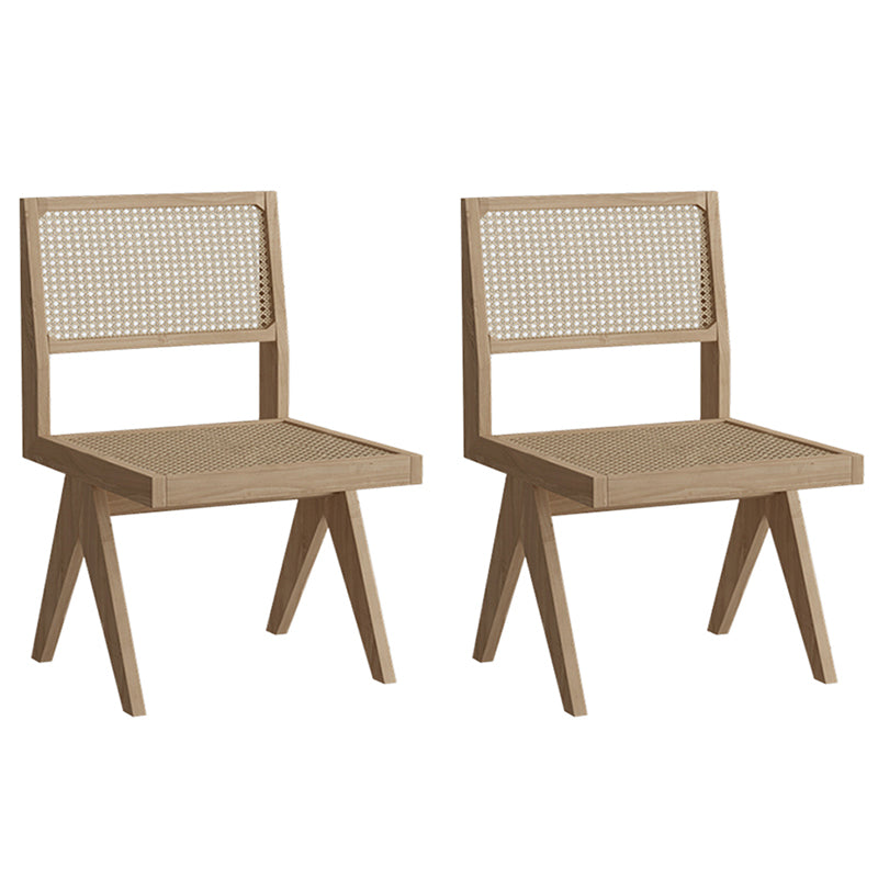 Modern 1/2/6/7 Pieces Dining Set Solid Wood Dining Table with Wooden Chairs