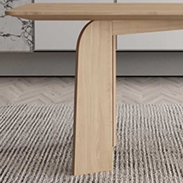 Modern 1/2/6/7 Pieces Dining Set Solid Wood Dining Table with Wooden Chairs