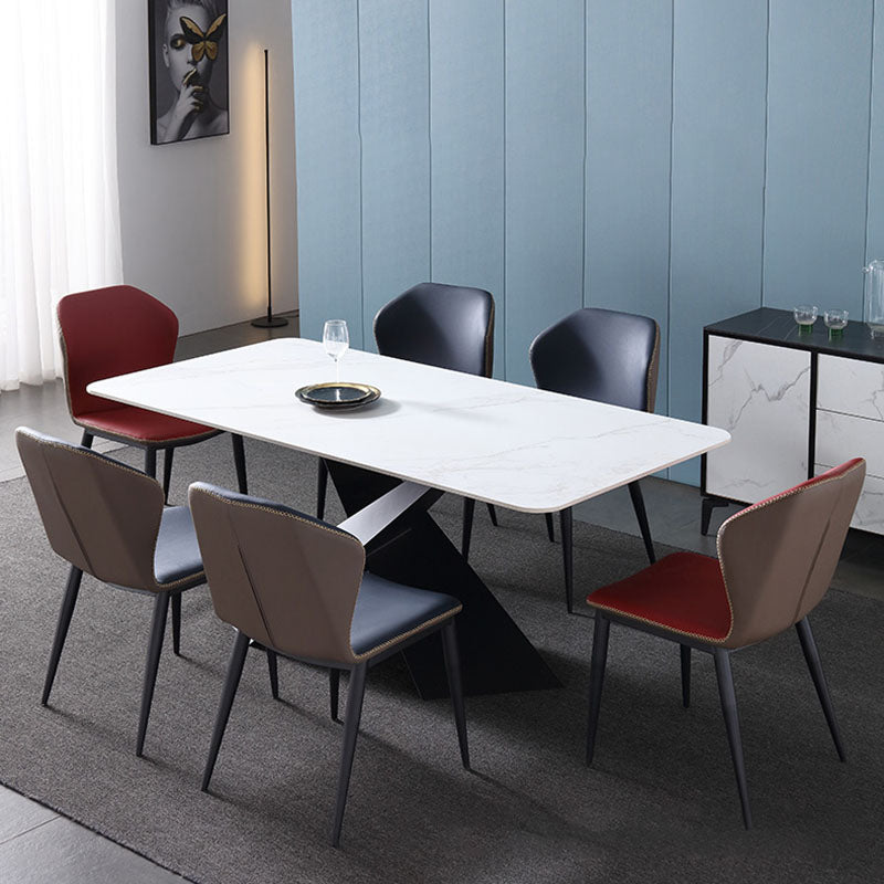 Scandinavian 1/4/5/7 Pcs Dining Chairs Set Sintered Stone Dining Room Set for Home