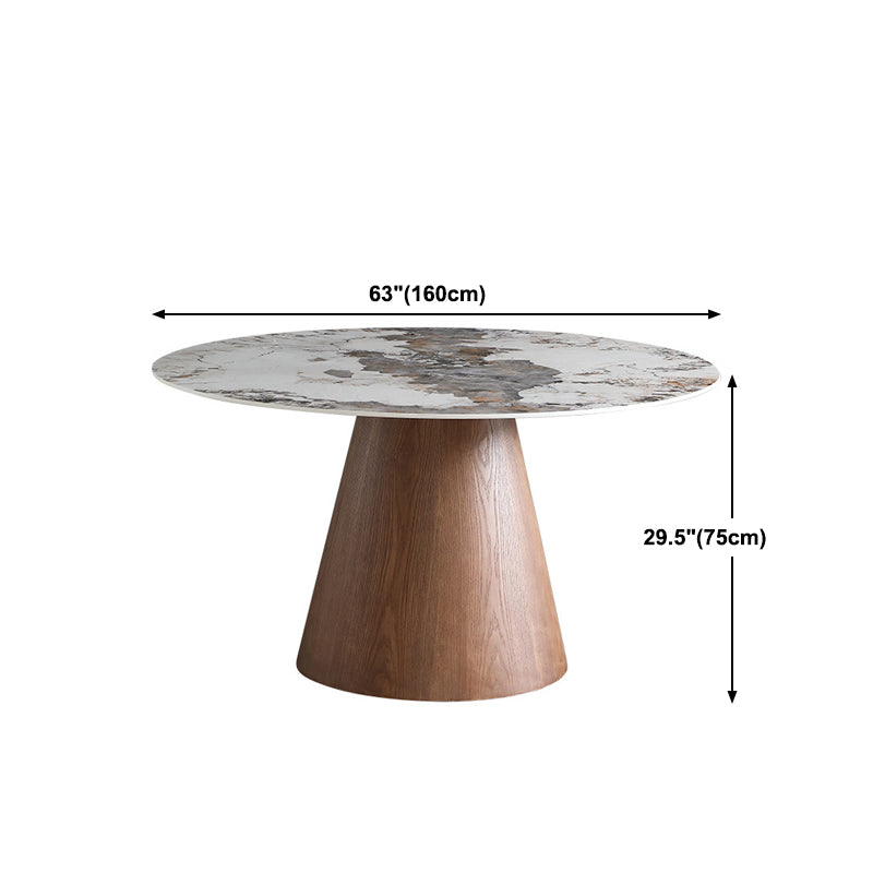 Modern 1/4/5/7 Pieces Dining Sintered Stone Dining Table Set for Kitchen with Wood Legs