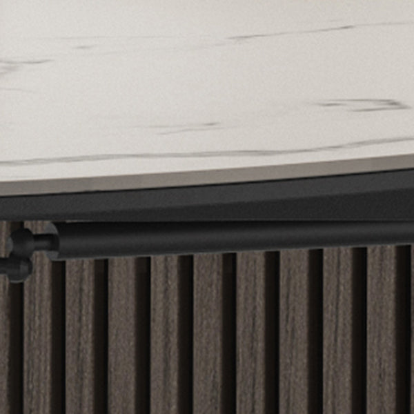 Modern Style 1/4/5/7 Pieces Dining Set Sintered Stone Dining Table Set with Metal Legs