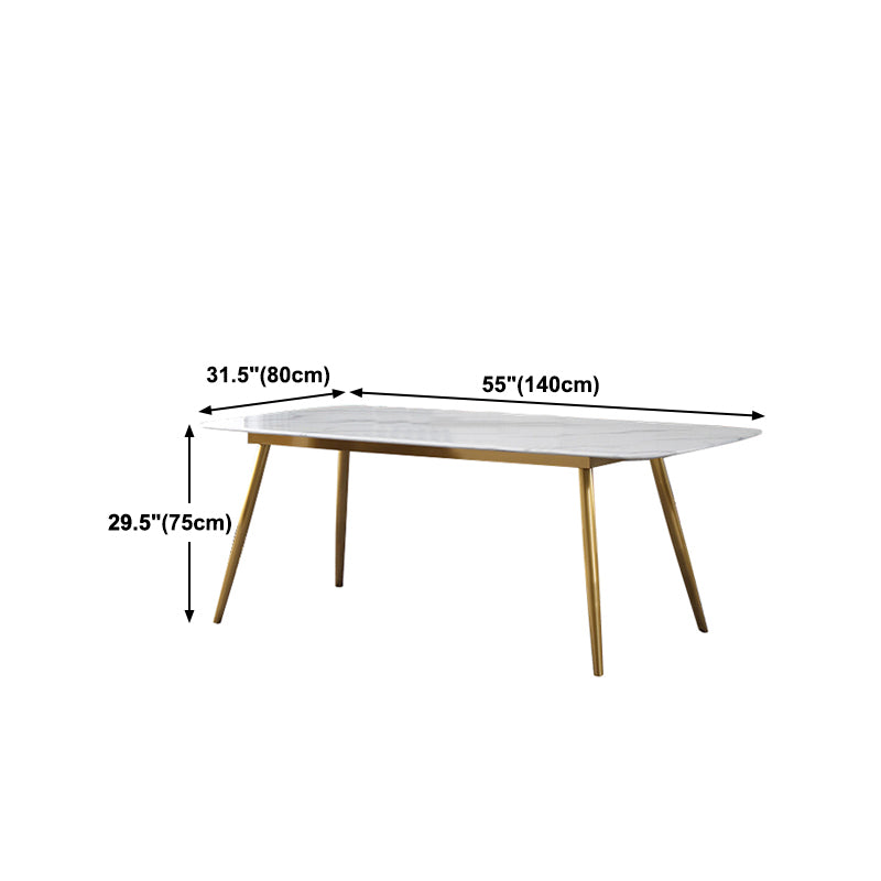 Modern 1/4/5/7 Pieces Furniture Sintered Stone Dining Set for Kitchen with Metal Legs