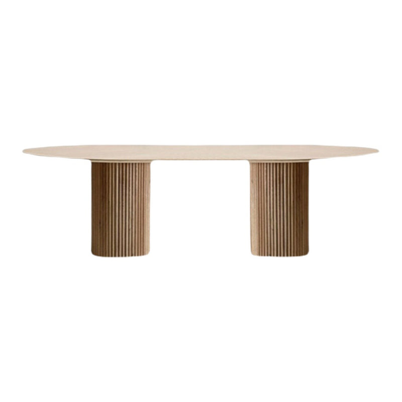 Mesa de comedor de madera maciza de pino