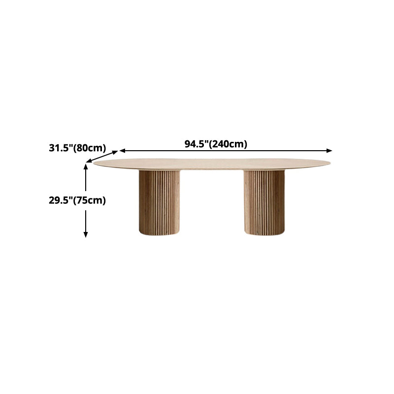 Mesa de comedor de madera maciza de pino
