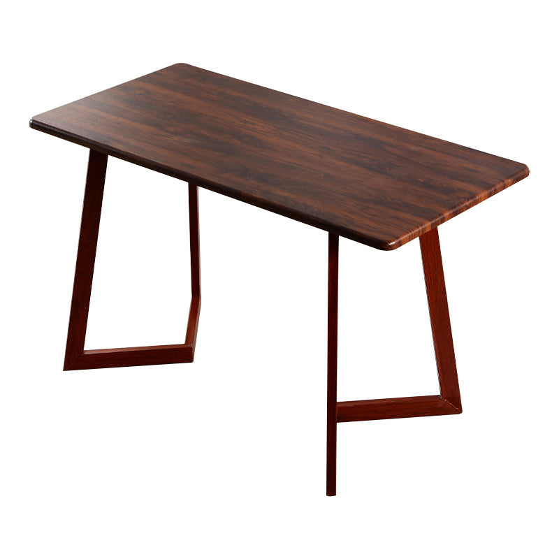 Mesa de madera de cocina industrial para restaurante mesa de comedor con base de madera