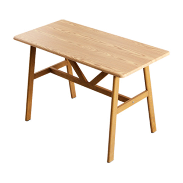 Mesa de madera de cocina industrial para restaurante mesa de comedor con base de madera