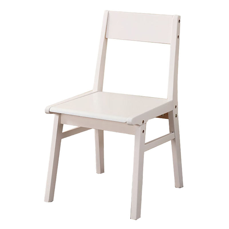 Silla con respaldo abierto de estilo contemporáneo, silla sin brazos con patas de madera para cocina