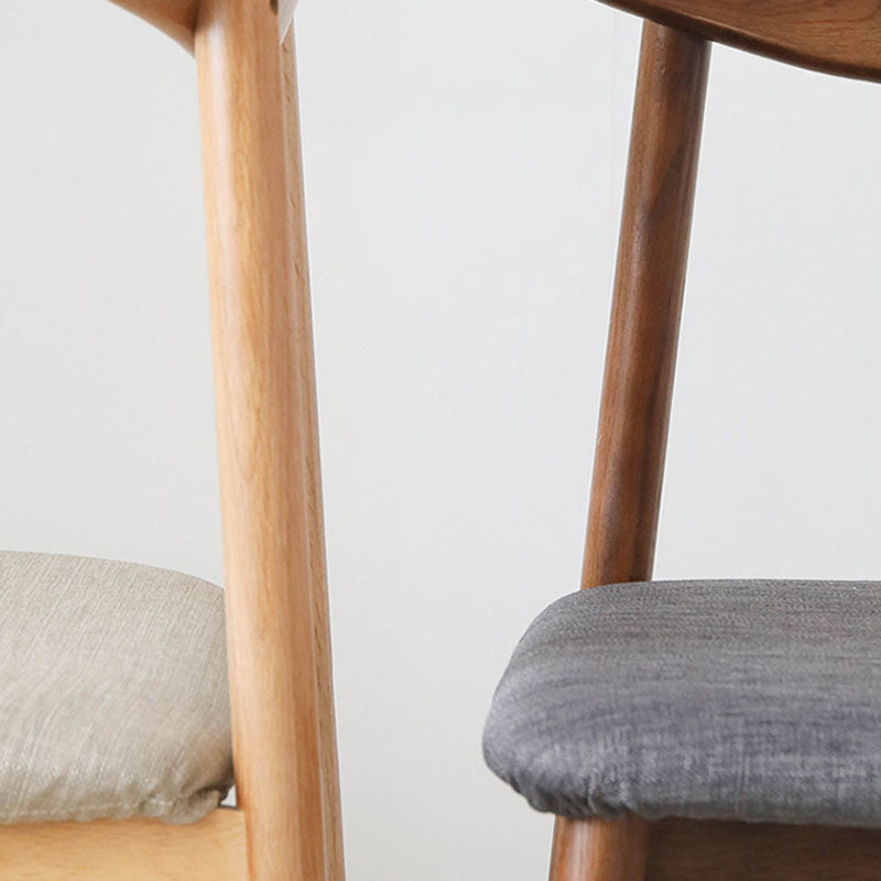 Sillas con respaldo abierto de estilo moderno, silla sin brazos con patas de madera para cocina