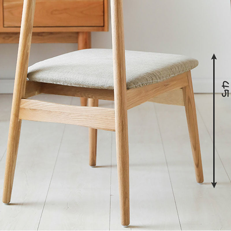 Sillas con respaldo abierto de estilo moderno, silla sin brazos con patas de madera para cocina