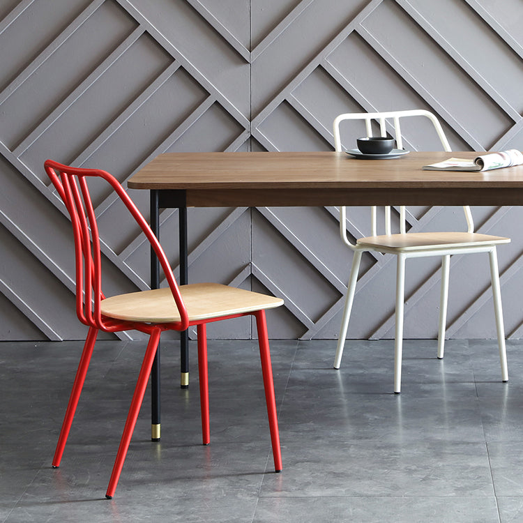 Sillas contemporáneas que cenan la silla sin brazos con las piernas del metal para la cocina