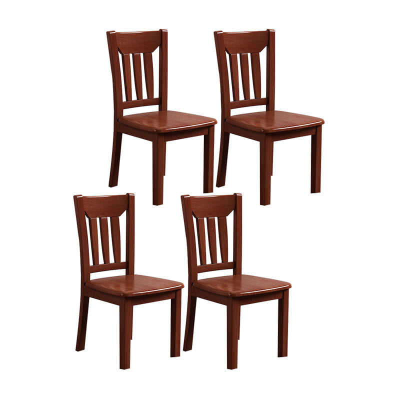 Hedendaagse stoelen Dining Armloze stoel met houten benen voor keuken