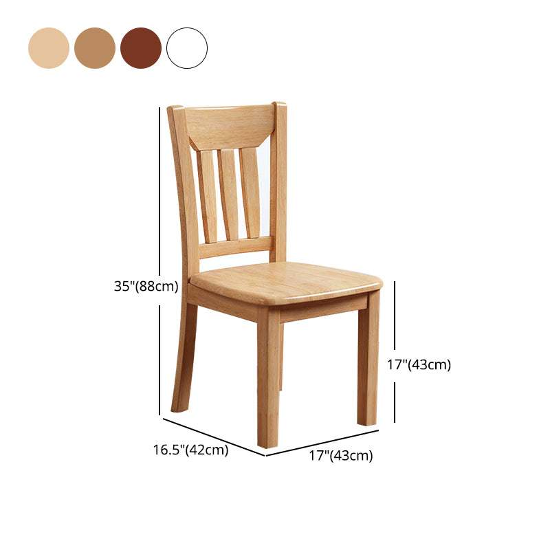 Hedendaagse stoelen Dining Armloze stoel met houten benen voor keuken