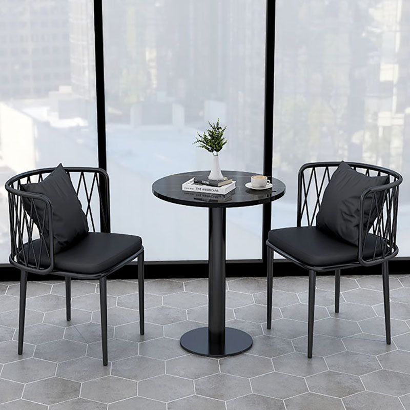 Glam Metal Dining Room Chairs Cross Back Side Chair for Restaurant Use