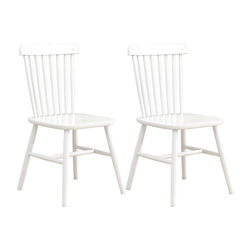 Silla contemporánea comedor silla sin brazos con patas de madera para cocina