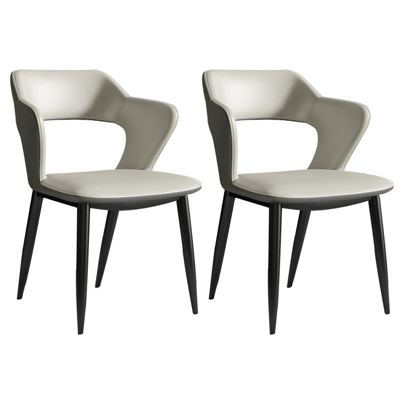 Silla de comedor de acabado mate tapizado de brazo trasero de brazo trasero de brazo trasero