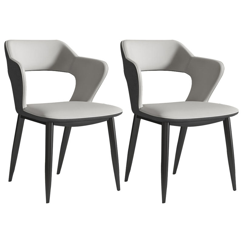 Silla de comedor de acabado mate tapizado de brazo trasero de brazo trasero de brazo trasero