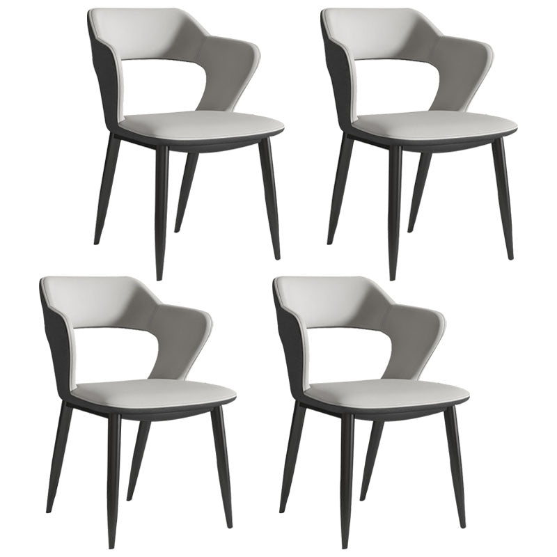 Silla de comedor de acabado mate tapizado de brazo trasero de brazo trasero de brazo trasero