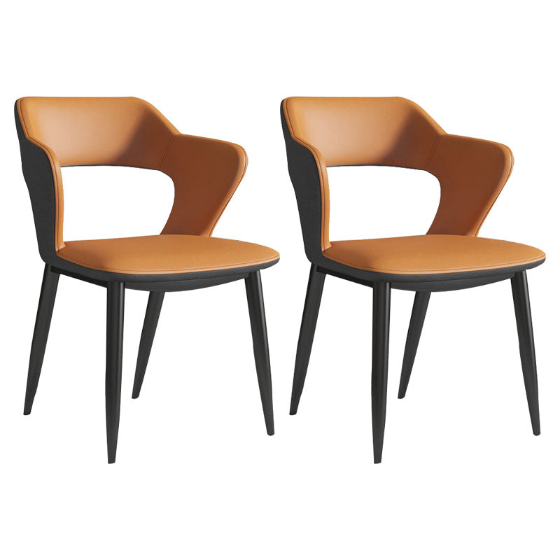 Silla de comedor de acabado mate tapizado de brazo trasero de brazo trasero de brazo trasero