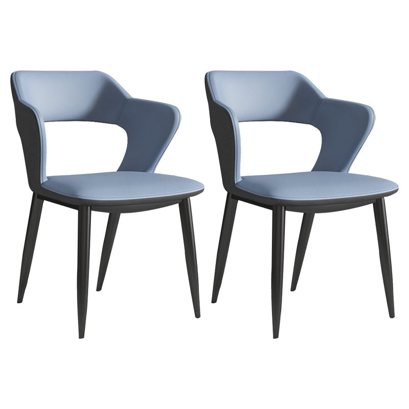 Silla de comedor de acabado mate tapizado de brazo trasero de brazo trasero de brazo trasero