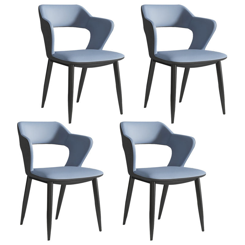 Silla de comedor de acabado mate tapizado de brazo trasero de brazo trasero de brazo trasero