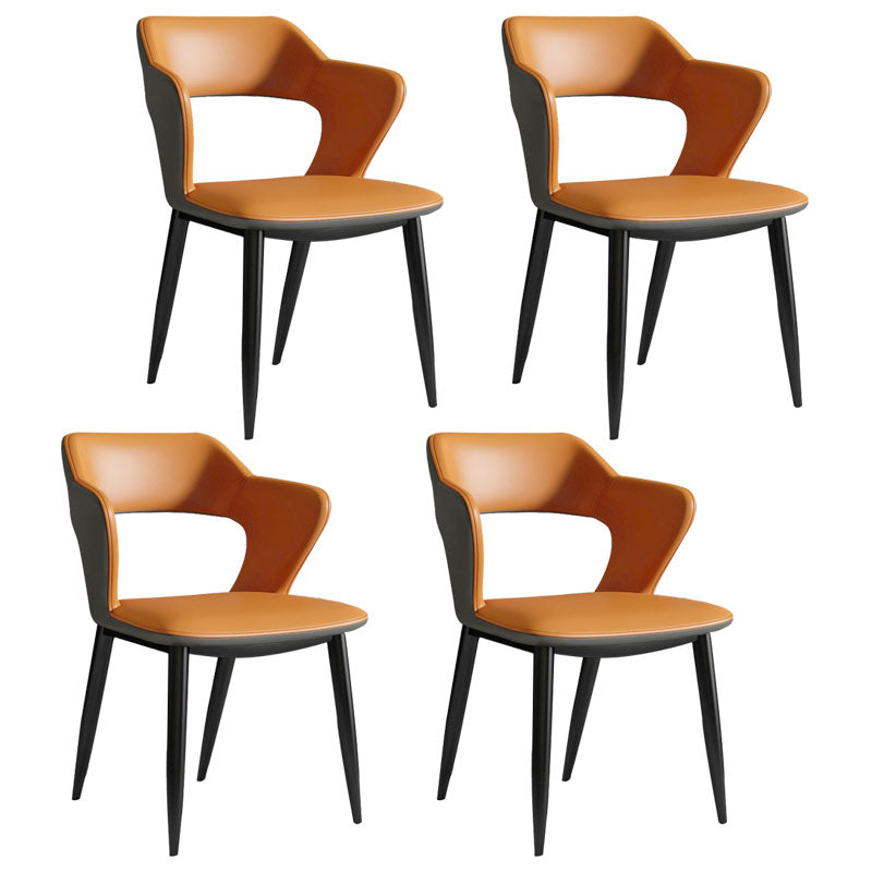 Silla de comedor de acabado mate tapizado de brazo trasero de brazo trasero de brazo trasero