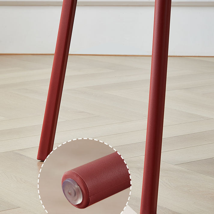 Silla lateral trasera abierta apilable moderna, acabado mate de plástico, silla de comedor