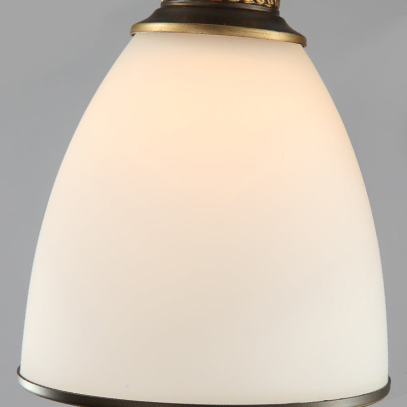 Lámpara de techo de sombreado negro pasillo de vidrio simplista cerca de la lámpara de techo