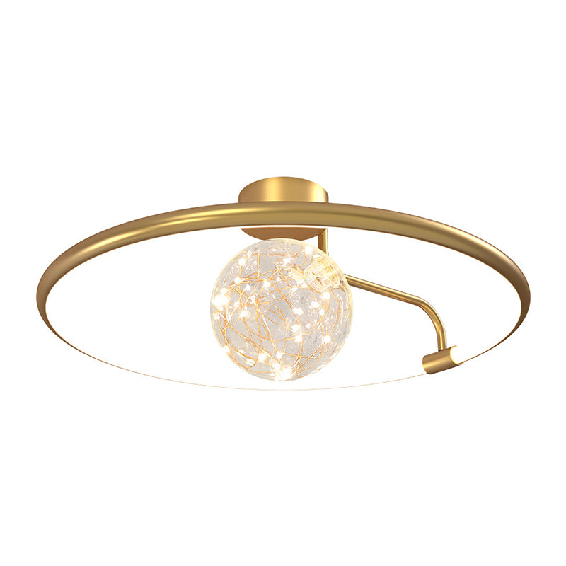 Sphère contemporaine luminaire luminaire 2 légers luminaires de plafond lucratif