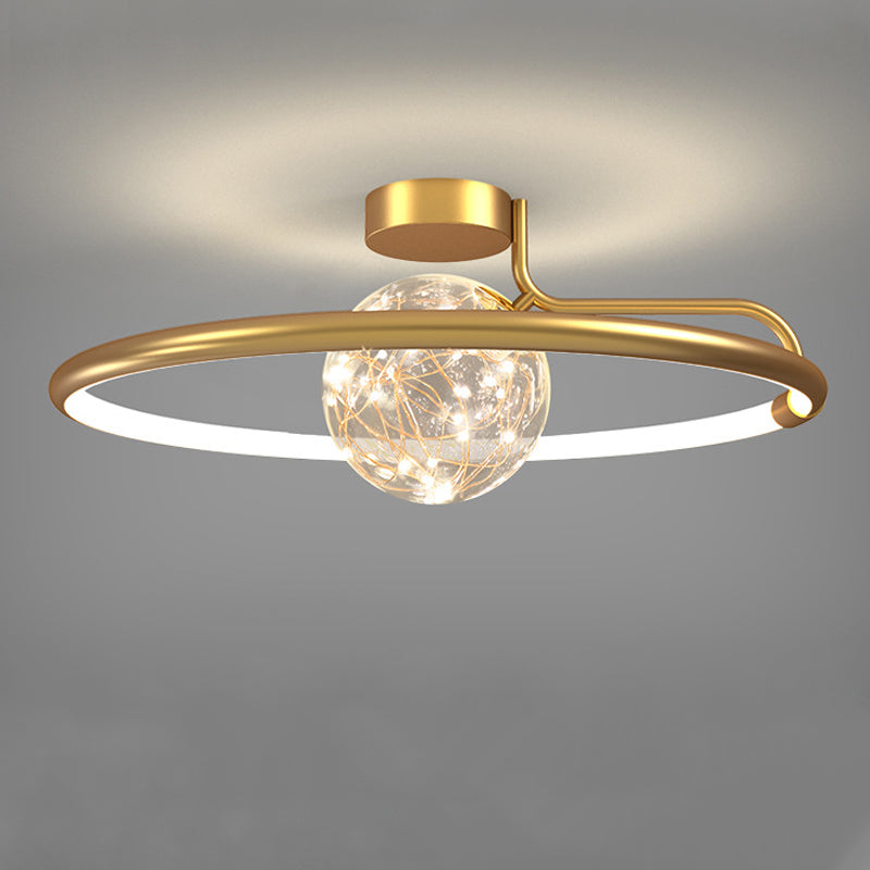 Sphère contemporaine luminaire luminaire 2 légers luminaires de plafond lucratif