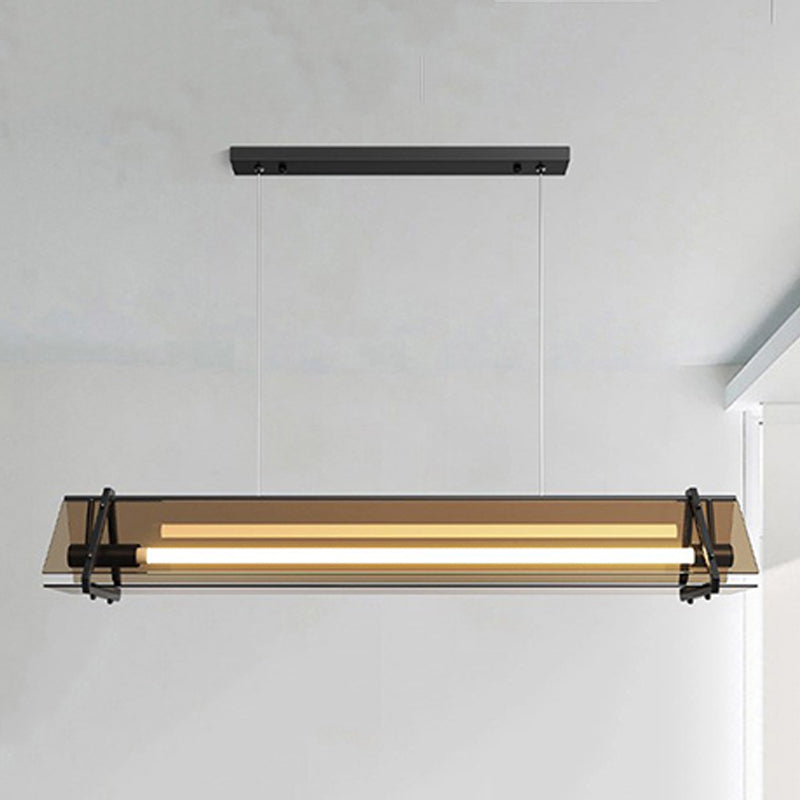 Geometría de estilo moderno Coste de vidrio transparente 1 luz colgante colgante de luz