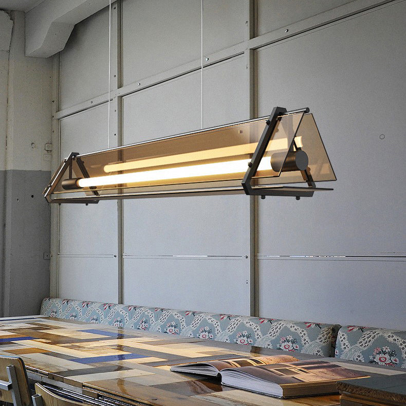 Geometría de estilo moderno Coste de vidrio transparente 1 luz colgante colgante de luz